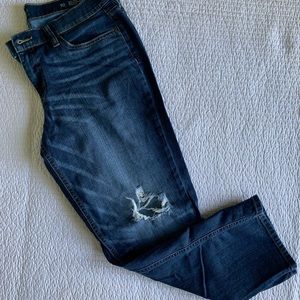 Ana distressed skinny boyfriend crop jeans